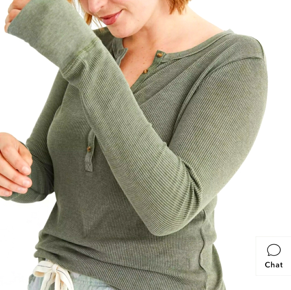 Aerie waffle knit long sleeve t-shirt